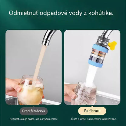 🚿【Kúpte 1 a získajte 2 zdarma】✨🎖️Šesťstupňový otočný filter na vodovodný kohútik