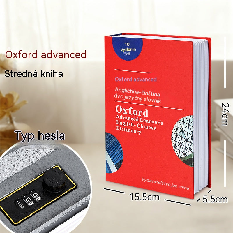 🔐📚【24*15.5*5.5cm】Skrytý trezor v podobe knihy – tajná schránka v podobe slovníka s číselným zámkom