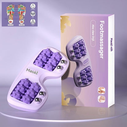 【Kúpte 1 a dostanete 1 zadarmo】🔥Nový produkt💜Prenosný masážny prístroj na nohy s dvoma valčekmi💜