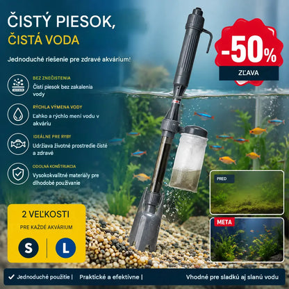 🔥 Elektrický čistič substrátu pre akvárium