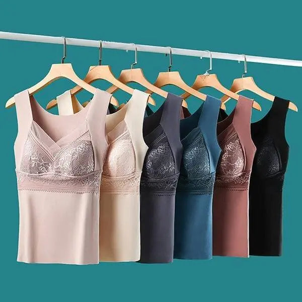 🔥Kupi 1, prejmi 1 brezplačno❤️【L-4XL】Čipkast nedrček z majico in čudovitim dizajnom hrbta; učinkovito dviguje in zbira prsi ter preprečuje povešanje ✅