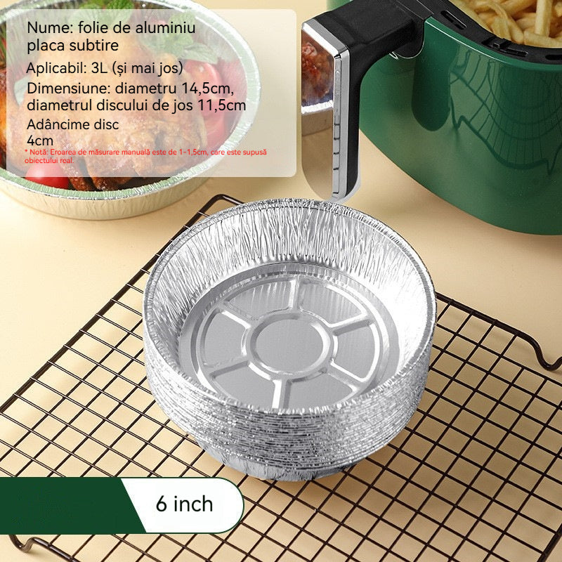 🍲🔥【Balenie 10 kusov】Alobalové misky do rúry a fritézy, rôzne veľkosti, opakovane použiteľné