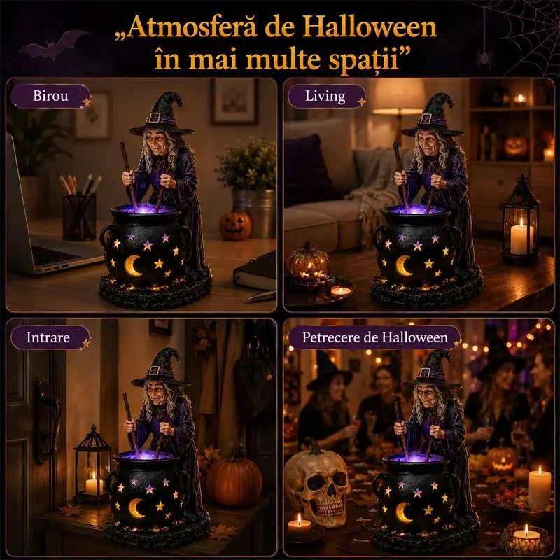 🧙🎃Halloweenská socha čarodejníckeho kotla