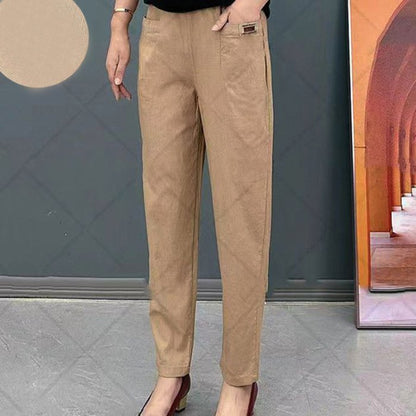 👖🔥【M-6XL】Dámske mikroelastické všestranné voľnočasové nohavice nadmernej veľkosti