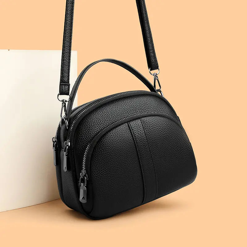 👜🎖️✨Dámska jedno ramenná taška z jednobarevnej kože
