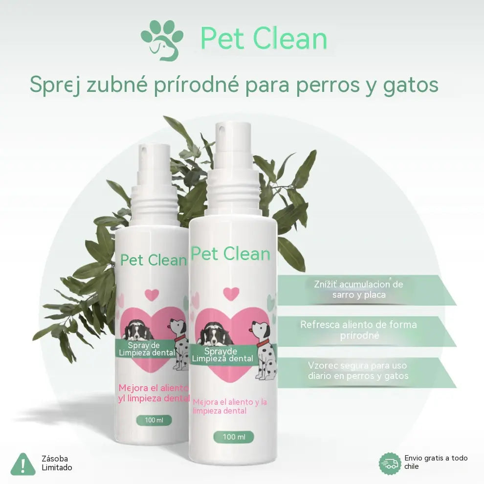 🐶🐱【Kúp 1, získaj 1 zadarmo】Sprej na čistenie ústnej dutiny a zubov domácich zvierat