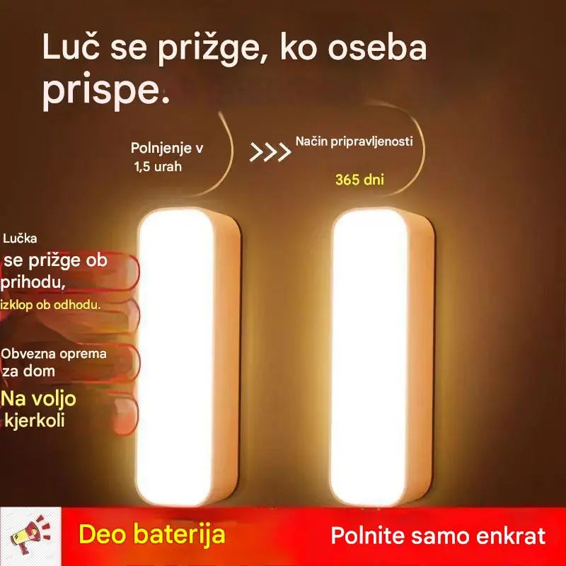【Kupite 3 kose in dobite 3 brezplačno】🏡💡Pametna LED luč z zaznavanjem človeškega telesa, enostavna za polnjenje in praktična