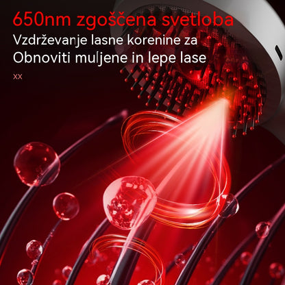 💆‍♀️Masažni glavnik s pršilom sprošča lasišče, masažni glavnik za oblikovanje in nego las za domačo uporabo z vibracijsko masažo