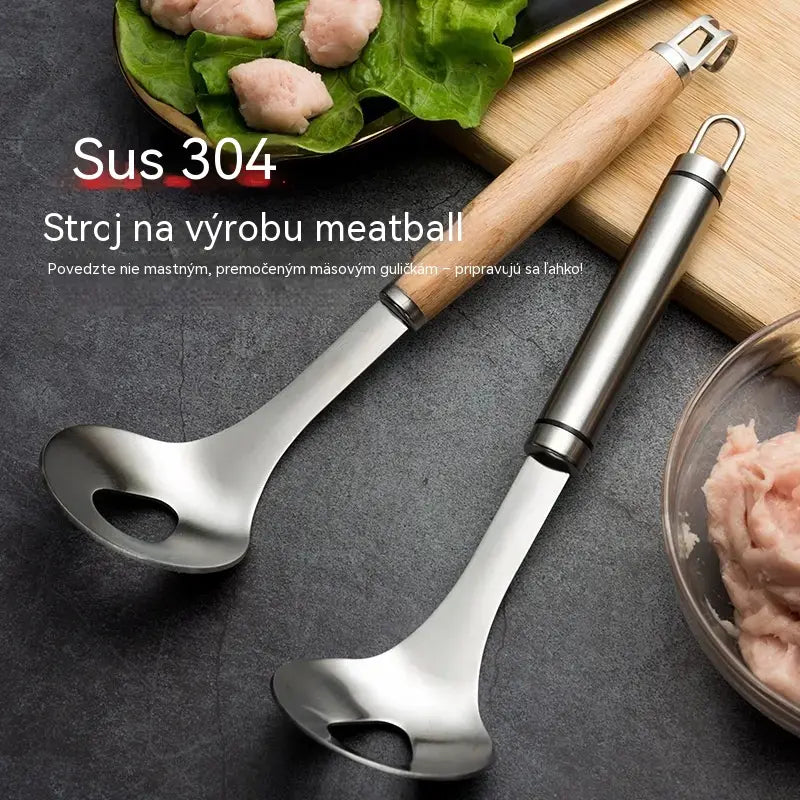 🍖【2 kusy】Forma na mäsové gule z nehrdzavejúcej ocele 304 – ideálna na prípravu mäsových a rybích gulí, dokonalá pre domáce varenie. 🥄