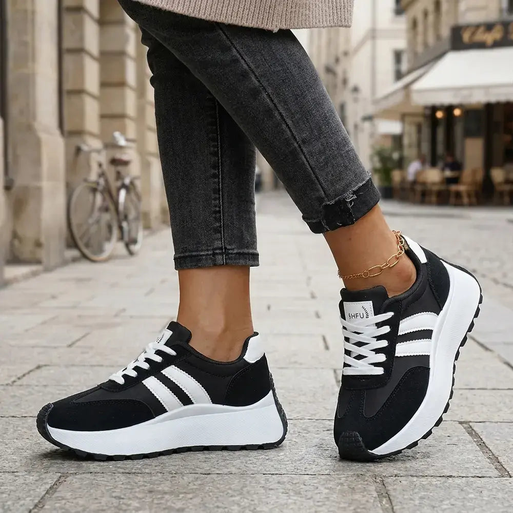 【35-45】👟Veľké tenisky na platforme s hrubou podrážkou – ležérna obuv na chôdzu pre ženy na zvýšenie výšky