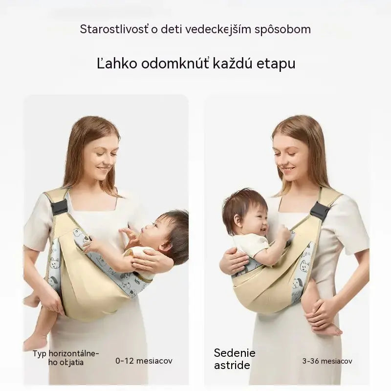 👶 Priedušný nosič 4 v 1: umožňuje nosiť dieťa vpredu alebo na chrbte, tvárou dovnútra alebo von, pohodlný pre bábätká od 0 do 36 mesiacov. 💞✨