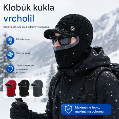 🔥Hrubá jednodielna vlnená čiapka, vetruodolná, na vonkajšie použitie.