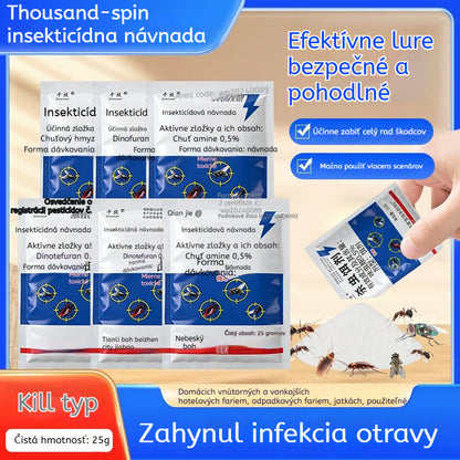 🦟【10 vrecúšok】Špeciálne navrhnuté na kontrolu škodcov na farmách, jedno balenie zabíja blchy/kobylky/šváby/muchy/komáre!