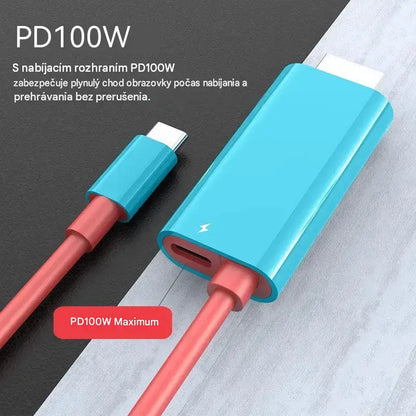 🔥 LIMITOVANÁ PONUKA: 50% zľava! 🔥 Adaptérový kábel USB-C na HDMI pre Switch