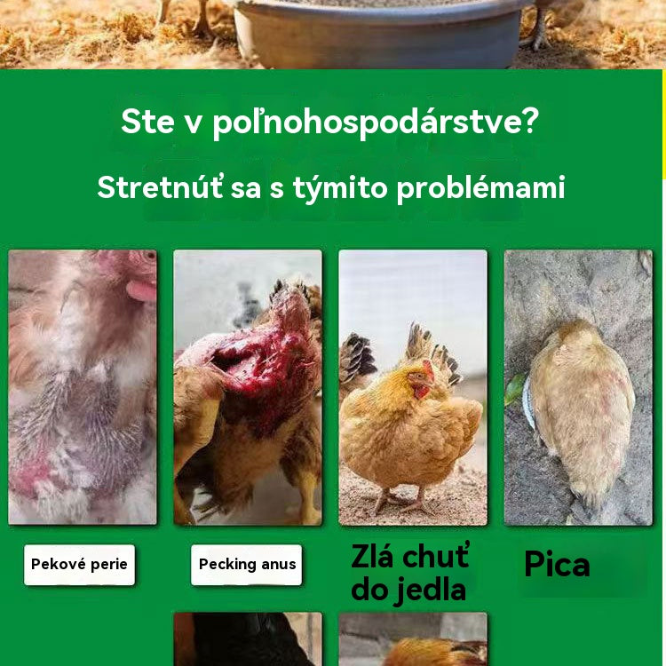 🐤【Kúpte 1 a získajte 1 zadarmo】Jedna tabletka dokáže vyliečiť chorobu ✅Kurčatá, ktoré vážne klujú perie, prsty na nohách a zadku ✅Kurčatá, ktoré klujú vajíčka ✅Podvýživa hydiny ✅Vápnikový doplnok pre hydinu na doplnenie výživy ✅Univerzálna hydina.