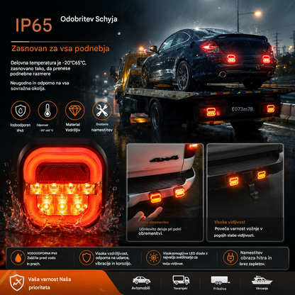 🚦【Univerzalna 12V/24V】🚦 LED luč za prikolico