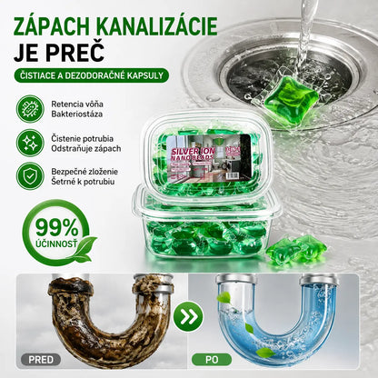 🏠💧  (100 tabliet)💞 Deodoračné kapsuly do odtoku – Bioenzýmové zloženie neutralizuje pachy pri zdroji. Okamžite osviežuje pachy bez agresívnych chemikálií. Rozlúčte sa s trápnymi pachmi. 🚰✅