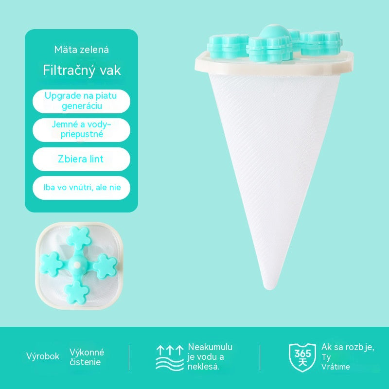 🌀6 kusov 22 €✨ Plávajúci filter do práčky – Zachytáva vlákna, vlasy a zvieracie chlpy pri každom praní 🧺
