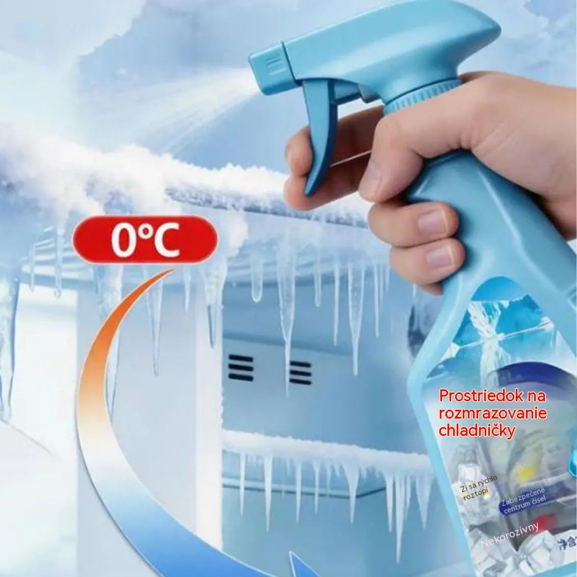 🔥🎖️【Kúpte 1, dostanete 1 zadarmo】❄️Sprej na odmrazovanie a odstraňovanie ľadu z chladničky