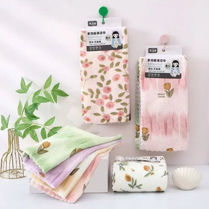 🧼【1 sada po 10 kusoch】【30cm×30cm】💢✨ Utěrka na nádobí z korálového fleecu