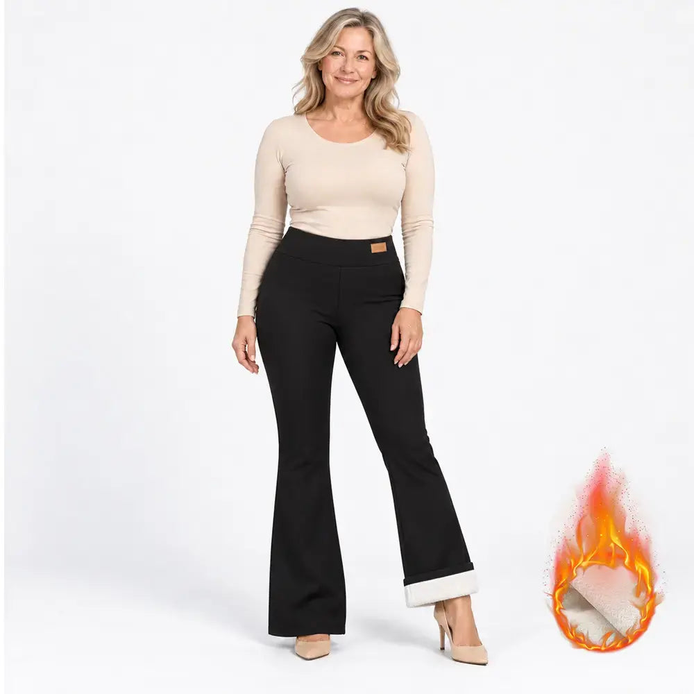 👖🌟【S-2XL】Tvoje nohavice s rúrkovými nohavicami a podšívkou z ovčej vlny – sú zároveň teplé aj pekné!
