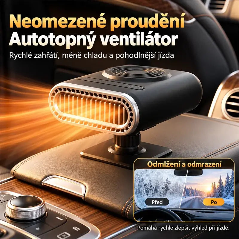 🔥12V autoohrievač s funkciou odmrazovania, rýchle vykurovanie a odhmlievanie v zime