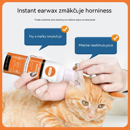 【Kúpte 1 a získajte 1 zadarmo】⏰ Jemný roztok na čistenie uší domácich zvierat 🐶🐱