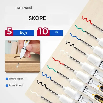 💯10 kusov ⚽Presné, rýchloschnúce fixky na olejovej báze