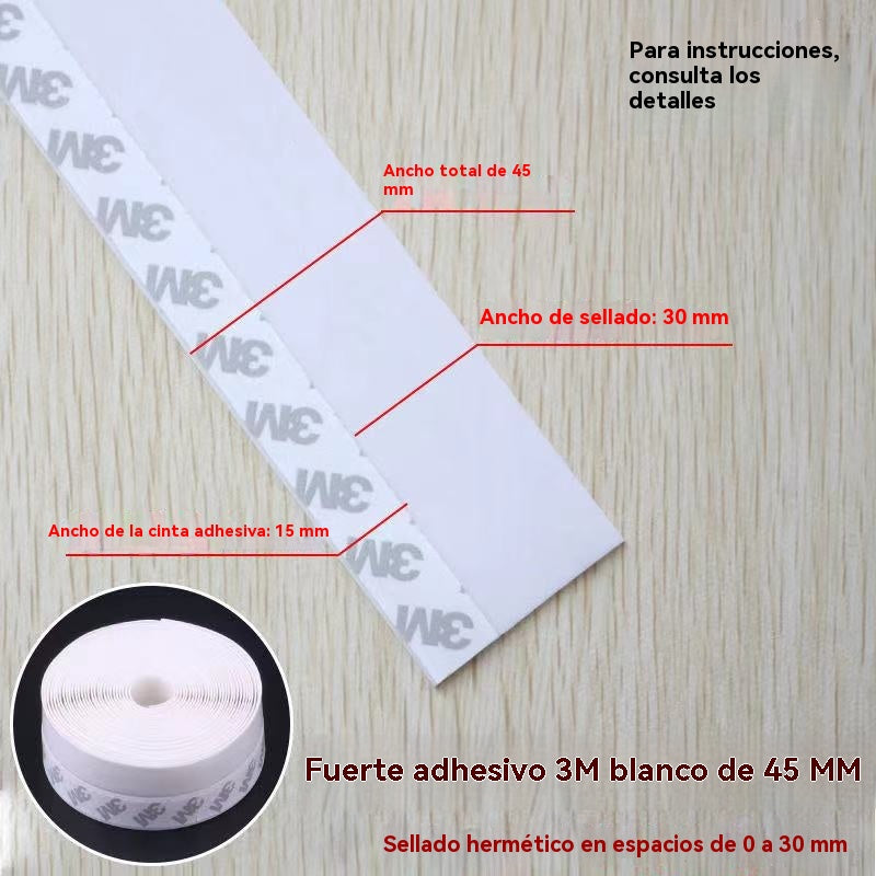 🚪 【5M】PVC tesniaca lišta na spodnú časť dverí – ochrana proti prachu a prievanu