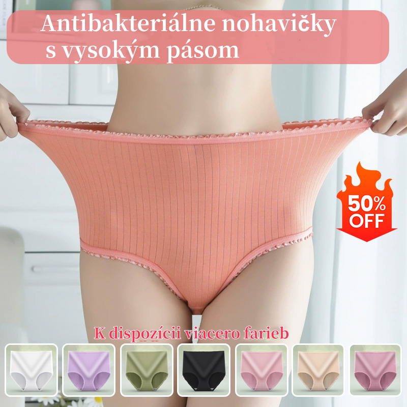 💖(8 položiek) Posledný deň 50% zľava - Antibakteriálne vodotesné nohavičky s vysokým pásom