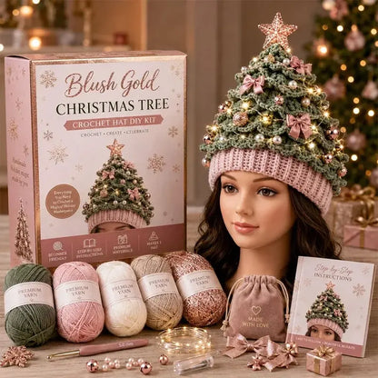 🎄Sada na háčkovanie vianočných čiapok svojpomocne