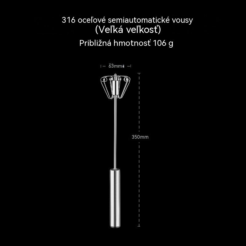 🎁Kúpte 1, 1 dostanete zadarmo🎁Poloautomatické a manuálne šľahače vajec z nehrdzavejúcej ocele