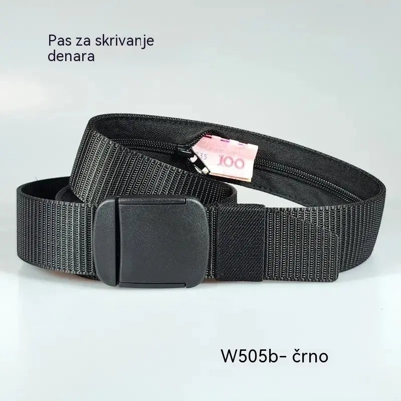 🔥【Kupite 1, dobite 1 gratis】🔥【Dolžina: 130 cm】Taktični potovalni pas s skritim žepom za denar
