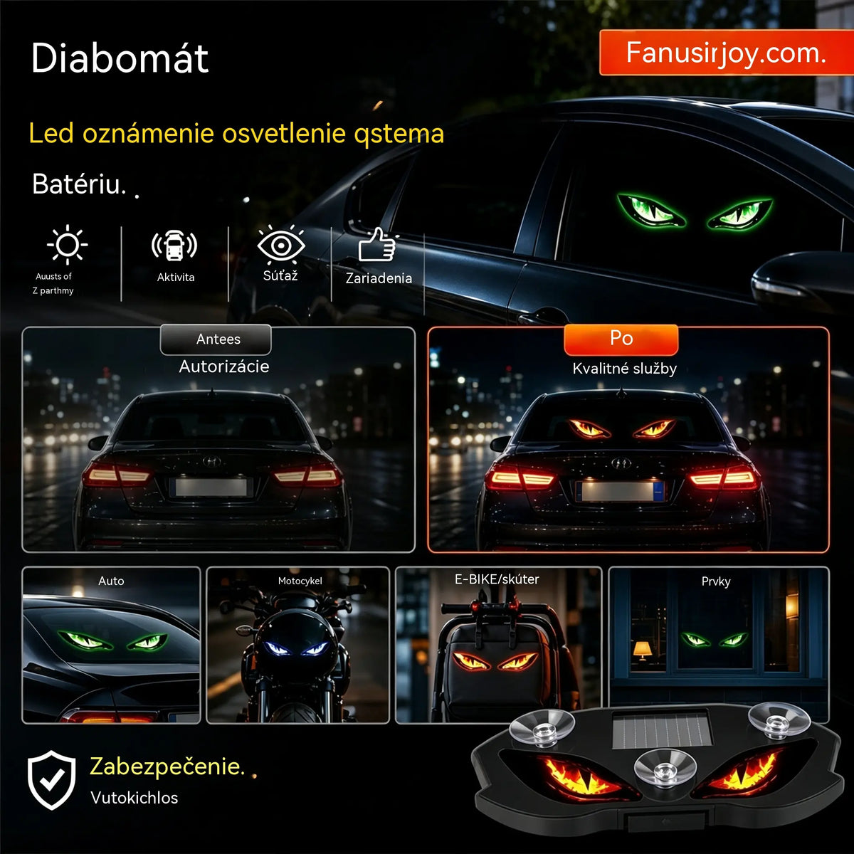 【Kupite 1, dobijte 1 gratis】🚗👀 Solarno LED svjetlo za upozorenje za automobil | Privlači svu pažnju i povećava sigurnost vožnje - bežično, s automatskim prepoznavanjem i univerzalnom upotrebom ✨