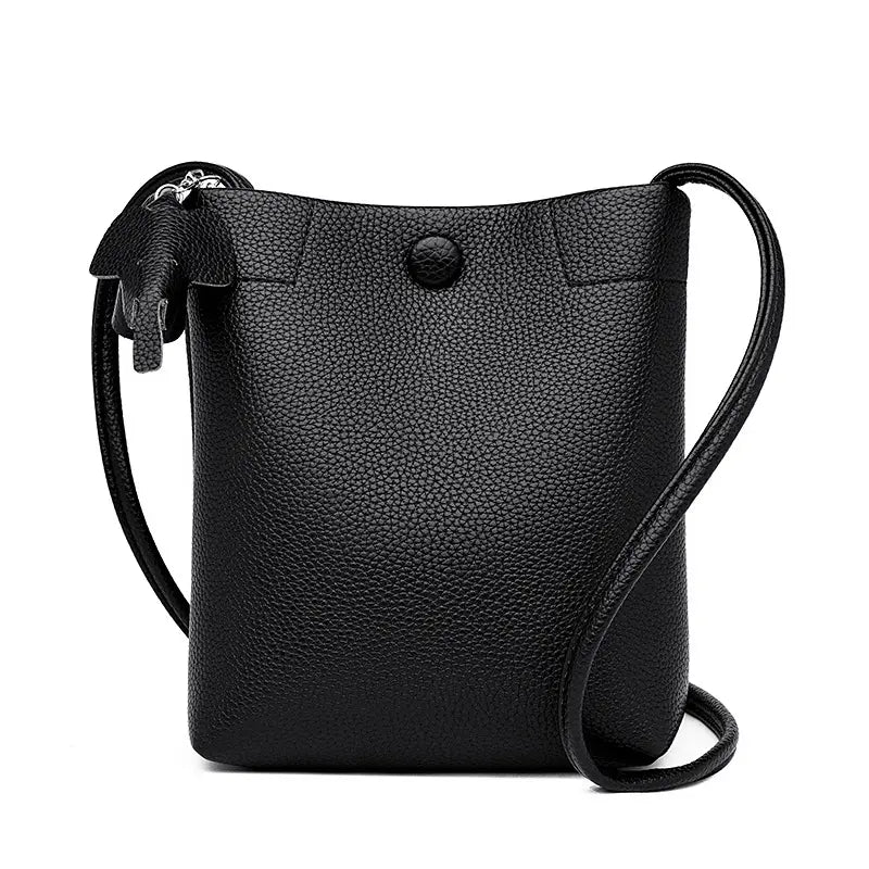 💖✨Dámska crossbody taška z jemnej kože v minimalistickom štýle s veľkým objemom