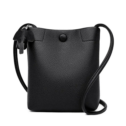 💖✨Dámska crossbody taška z jemnej kože v minimalistickom štýle s veľkým objemom