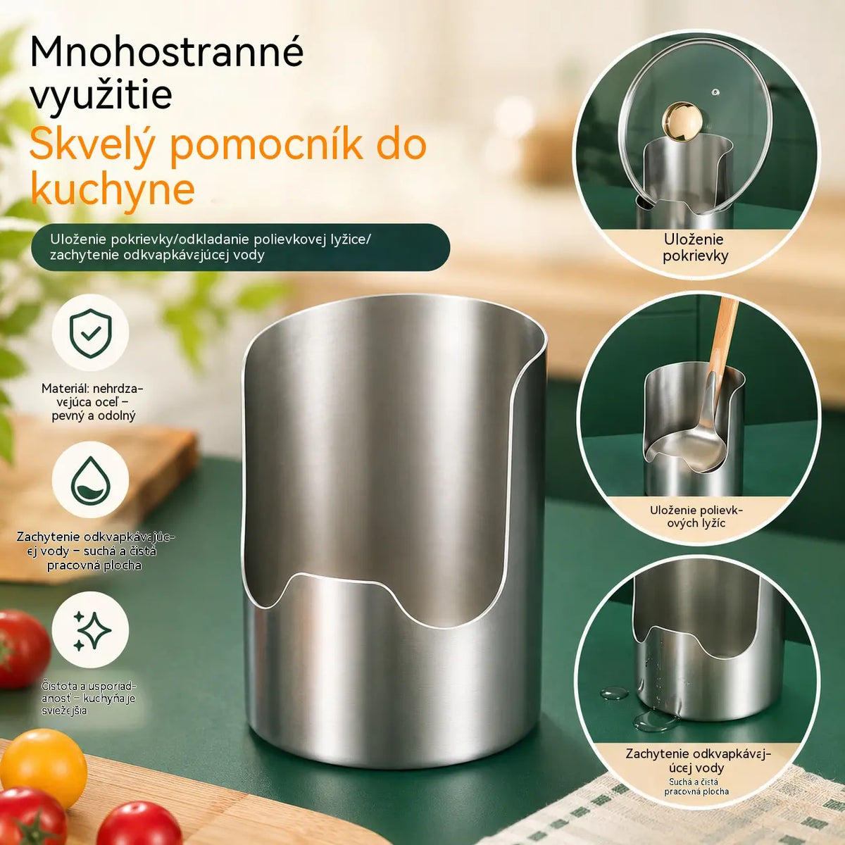 ⏰🔥 50% zľava po obmedzenú dobu! 🥄 Multifunkčný organizér na kuchynské náčinie: majte všetko usporiadané a ľahko dostupné ✨🏠