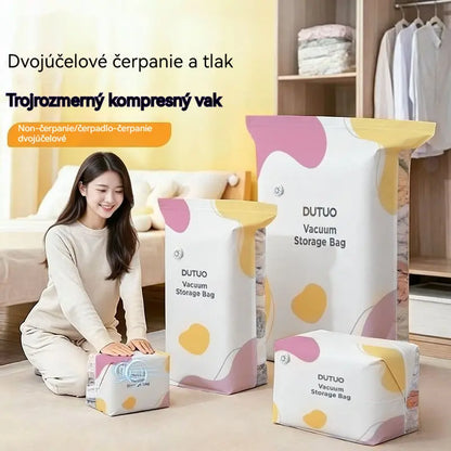 【5 kusov】🔥Najpredávanejšie🔥 Kompresné úložné vrecko s 3D efektom bez vákua