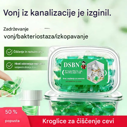 2 škatli (skupaj 100 tablet)🏠💧Kapsule dezodoranta Drain - bioencimska sestava nevtralizira vonjave neposredno pri njihovem izvoru.