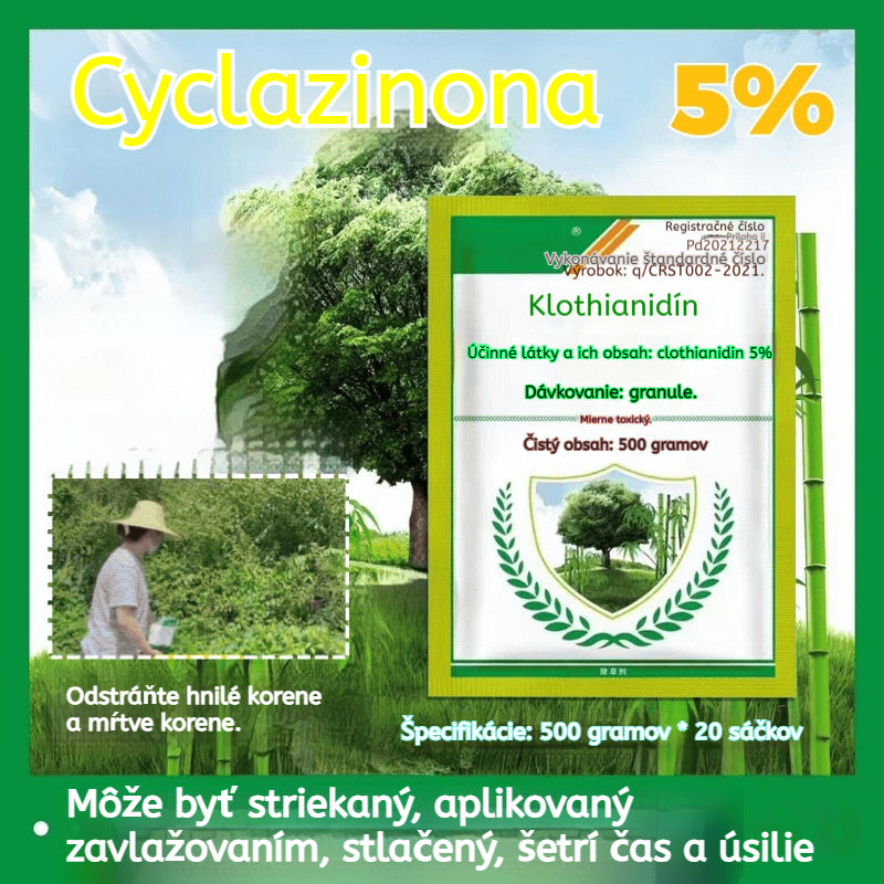 🌳✅【500g】🔥Hexazinónový herbicíd, herbicíd na stromy, bambus, kríky, burinu, železnice, cesty a továrne