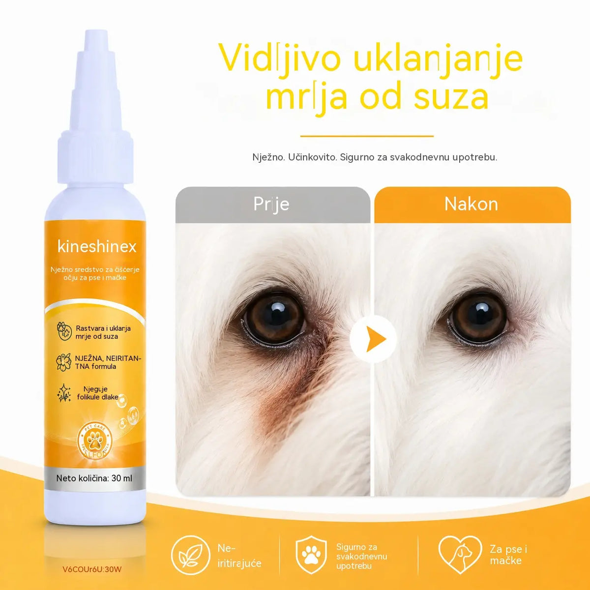 【Kupite 1, dobijte 1 gratis】🐱🐶Nježne hranjive kapi za uklanjanje mrlja s očiju kućnih ljubimaca