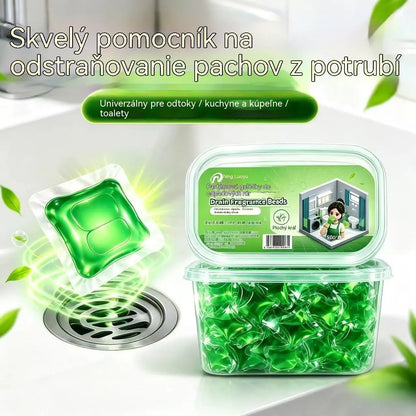 💥2 balenia (100 tabliet) za 23 eur. Vo vode rozpustné kapsuly na elimináciu zápachu z odtokov – dokonalé riešenie na zamedzenie šírenia zápachu v kúpeľniach a kuchyniach.