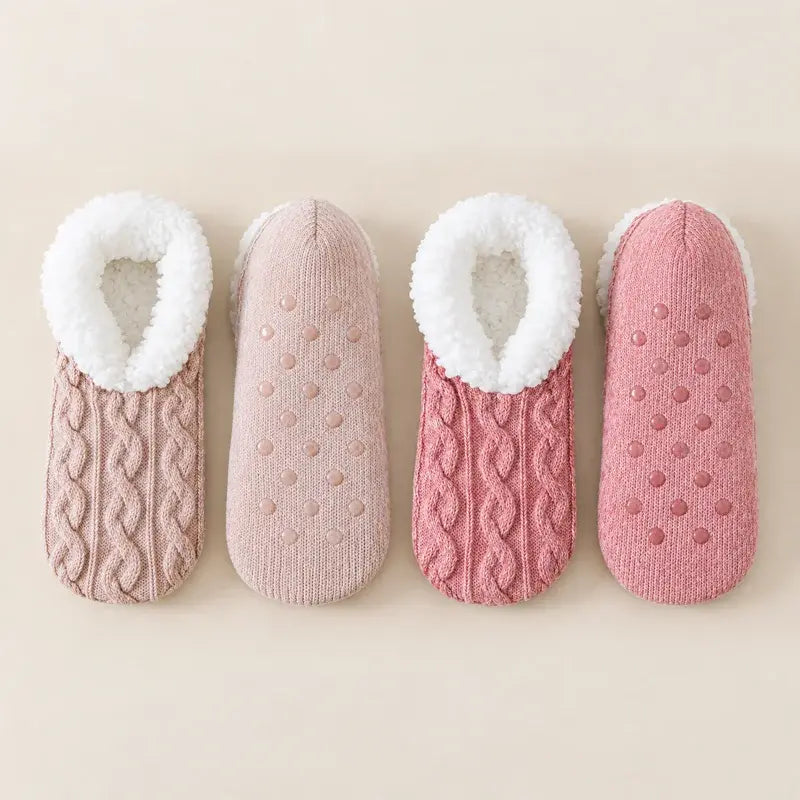 🔥🧦Silikónové protišmykové skrútené podlahové ponožky