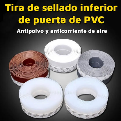 🚪 【5M】PVC tesniaca lišta na spodnú časť dverí – ochrana proti prachu a prievanu