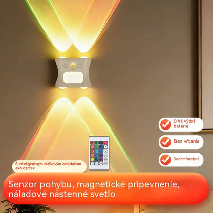 Nástenné svietidlo so senzorom pohybu a diaľkovým ovládaním