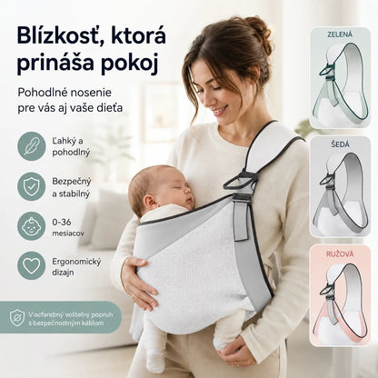 👶 Ľahký ergonomický nosič pre bábätká | Ideálny na prechádzky a cestovanie ✈️
