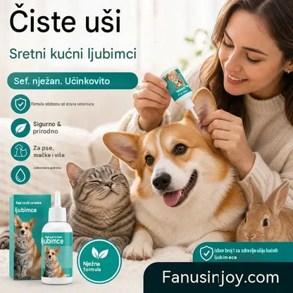 【Kupite 1, dobijte 1 gratis】 🐱🐶 Nježne kapi za čišćenje ušiju za kućne ljubimce – Recite zbogom bolestima uha