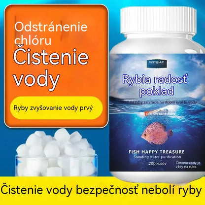 🐟【Kúpte 1 a získajte 1 zadarmo】【2 fľaše, spolu 400 tabliet】💧 Šumivé tablety na čistenie akváriovej a jazierkovej vody 🔥