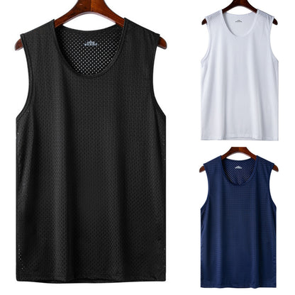 👕【Set od tri dijela】Muške ležerne majice kratkih rukava, izrađene od hladne svilene tkanine ✅ Lagane, prozračne i brzosušeće
