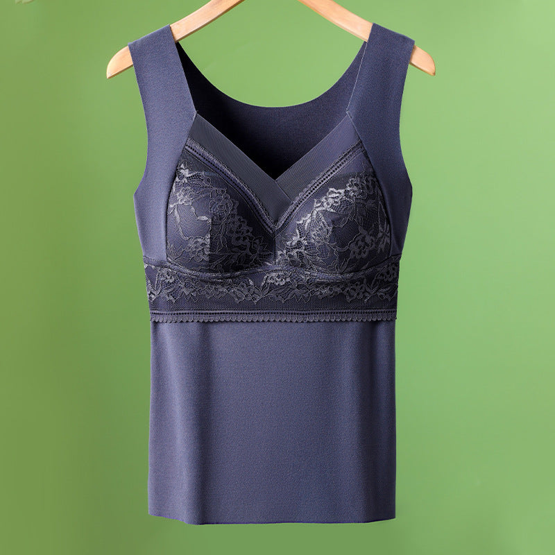 🔥Kupi 1, prejmi 1 brezplačno❤️【L-4XL】Čipkast nedrček z majico in čudovitim dizajnom hrbta; učinkovito dviguje in zbira prsi ter preprečuje povešanje ✅